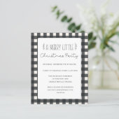 バジェット素朴クリスマスホリデーパーティー招待状 (スタンド正面)