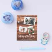 バジェット素朴クリスマスライト数々の写真 チラシ (シングル)