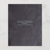 バジェット素朴グリーンリーブライダルブランチ招待状 (裏面)