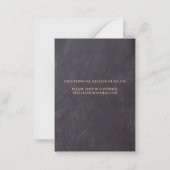 バジェット素朴グリーンリー結婚式の日付を保存 ノートカード (裏面)