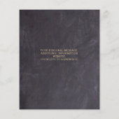 バジェット素朴グリーンリー葉結婚式招待状 (裏面)