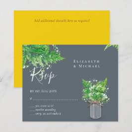 バジェット素朴グリーンリーRSVPファーン葉ズ