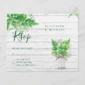 バジェット素朴グリーンリーRSVPファーン葉ズ (正面)