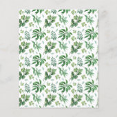 バジェット素朴グリーン結婚式招待状 (裏面)