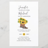 バジェット素朴サンフラワーカウボーイブーツ結婚ズInv (正面)