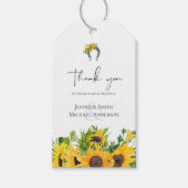 バジェット素朴サンフラワーサザン結婚ズ ギフトタグ (正面)