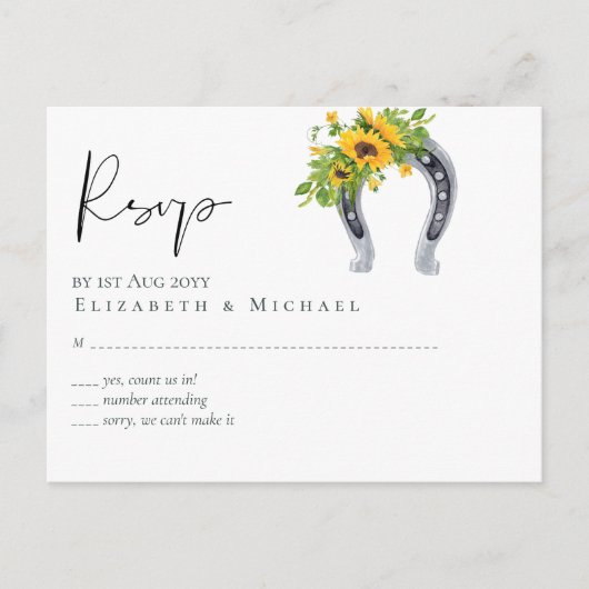 バジェット素朴サンフラワーサザン結婚ズ ポストカード (正面)