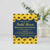 バジェット素朴サンフラワーズブライダルシャワー招待 (スタンド正面)