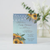 バジェット素朴サンフラワーズブライダルシャワー招待 (スタンド正面)