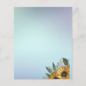 バジェット素朴サンフラワーズブライダルシャワー招待 (裏面)