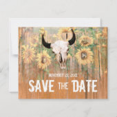 バジェット素朴サンフラワーズブルスカル日付を保存 (正面)