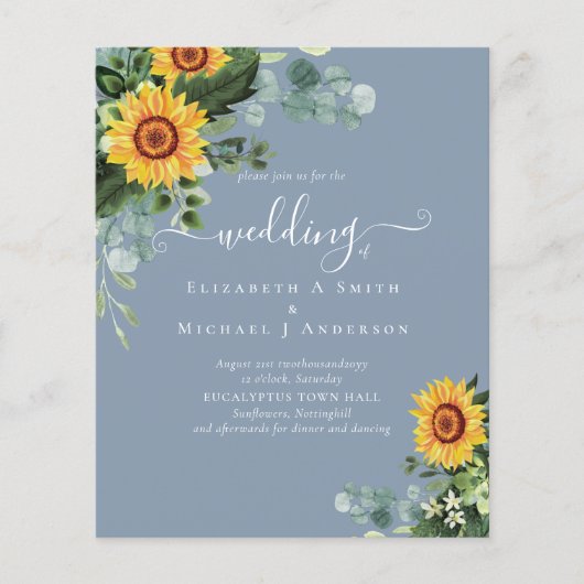 バジェット素朴サンフラワーズユ葉カリパイ結婚ズ (正面)