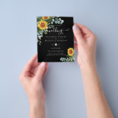 バジェット素朴サンフラワーズユ葉カリパイ結婚ズ チラシ (手)