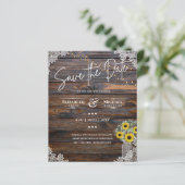 バジェット素朴サンフラワーズレースメイソンジャー結婚ズ (スタンド正面)