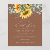 バジェット素朴サンフラワーテラコッタブライダルシャワー (正面)