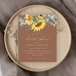 バジェット素朴サンフラワーテラコッタブライダルシャワー