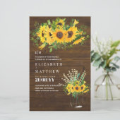 バジェット素朴サンフラワーバービーズブレスメイソンジャース (スタンド正面)