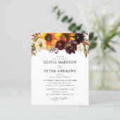 バジェット素朴サンフラワーブルゴーニュ結婚フローラ (スタンド正面)