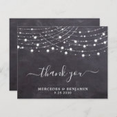 バジェット素朴シャルボードストリングライトサンキュー (正面/裏面)