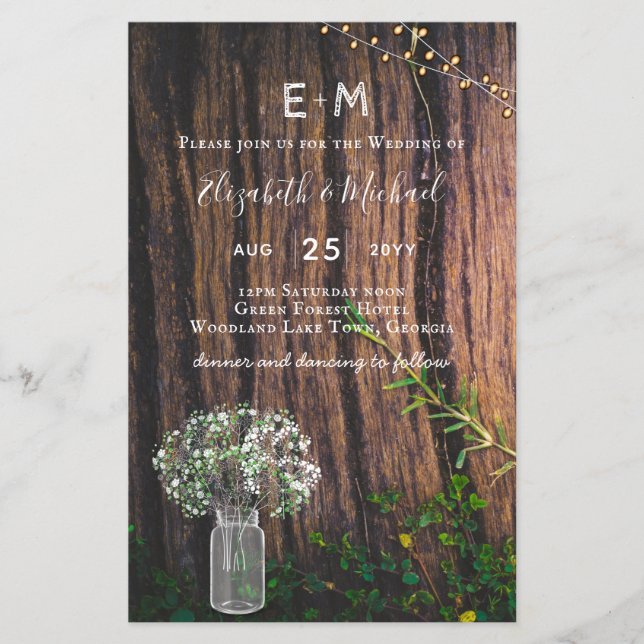 バジェット素朴ジプソフィラ・メイスン結婚ズ・ジャー (正面)