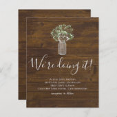 バジェット素朴ジプソフィラ・メイスン結婚ズ・ジャー (正面/裏面)