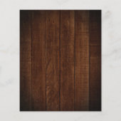 バジェット素朴ジャールグリーナリー結婚式招待状 (裏面)