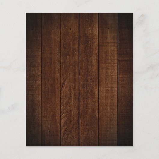 バジェット素朴ジャールグリーナリー結婚式招待状 (裏面)