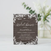 バジェット素朴ストリングライトブライダルシャワーフライヤー (スタンド正面)