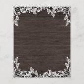 バジェット素朴ストリングライトブライダルシャワーフライヤー (裏面)