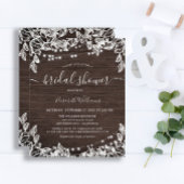 バジェット素朴ストリングライトブライダルシャワーフライヤー