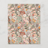 バジェット素朴セージグリーンフローラボホブライダルシャワー (裏面)