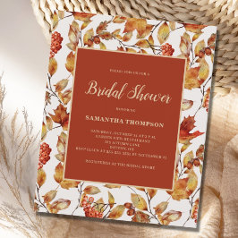 バジェット素朴テラコッタリーフブライダルシャワー