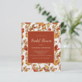 バジェット素朴テラコッタリーフブライダルシャワー (スタンド正面)