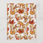 バジェット素朴テラコッタリーフブライダルシャワー (裏面)