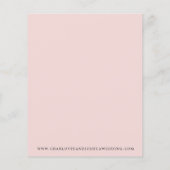 バジェット素朴テラコッタ赤面ボホカップルシャワー (裏面)