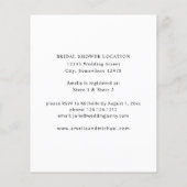 バジェット素朴ニュートラルボホフローラブライダルシャワー (裏面)