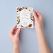 バジェット素朴ニュートラル結婚ボホフローラズS2 チラシ (手)