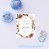 バジェット素朴ニュートラル結婚ボホフローラズS2 チラシ (シングル)