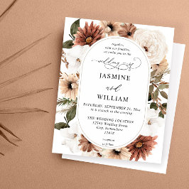 バジェット素朴ニュートラルBohoフローラ結婚ズ