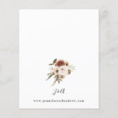 バジェット素朴ニュートラルBohoフローラ結婚ズ チラシ (裏面)