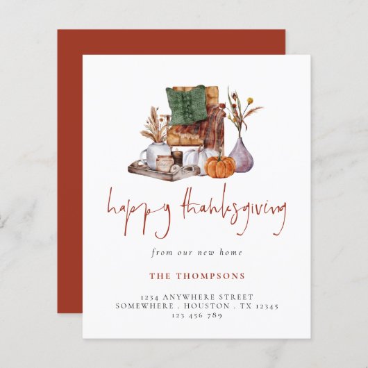 バジェット素朴ハッピーサンクスギビング (正面/裏面)