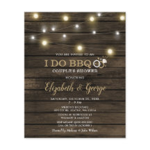 バジェット素朴バーンウッドIドゥBBQ招待状
