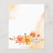 バジェット素朴パンプキンスのブライダルシャワーへの招待 (裏面)