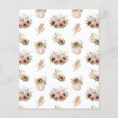 バジェット素朴パンプキン秋インラブブライダルシャワー (裏面)