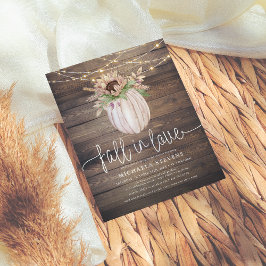 バジェット素朴パンプキン秋インラブブライダルシャワー