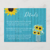 バジェット素朴ヒマワリ結婚の詳細囲い (正面)