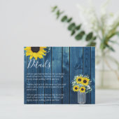 バジェット素朴ヒマワリ結婚の詳細囲い (スタンド正面)