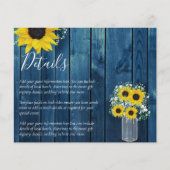 バジェット素朴ヒマワリ結婚の詳細囲い (正面)