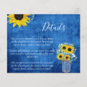 バジェット素朴ヒマワリ結婚の詳細囲い (正面)