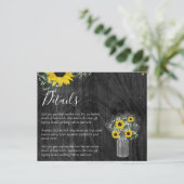 バジェット素朴ヒマワリ結婚の詳細囲い (スタンド正面)